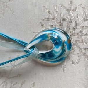 Glass Teardrop Necklace